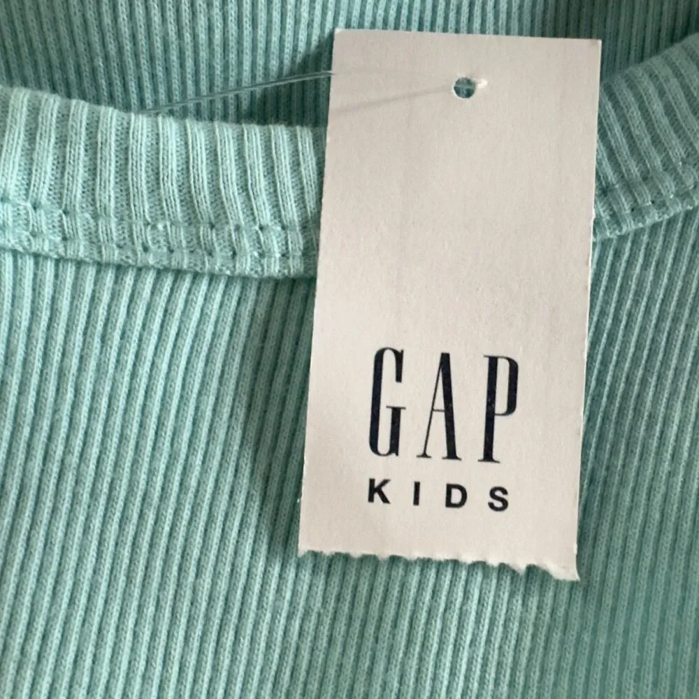 New Gap Kids Ribbed High Neck Tank Top Girl's Size 12-13 XL